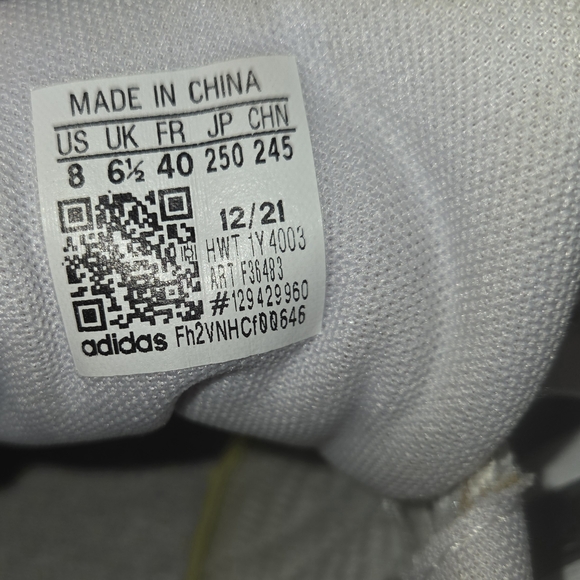 Adidas Grand Court 2.0 Cloudfoam White Black Size 8 - Picture 6 of 7